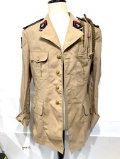 Antique Navy Military Vareuse Jacket Shirt with 2 Forages