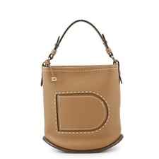 Delvaux Bread Bucket Serpice Size Mini Leather Brown AA0607ATT0ADNDO
