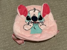 Pink Stitch Plush Kindergarten Backpack For Kids 