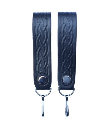 Sporran cuir embossé à - en,
