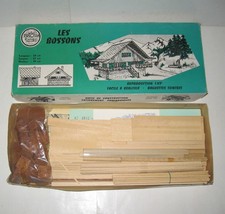 MAQUETTE BOIS PRECISIA 1:43 KIT #150 CHALET LES BOSSONS TBE ALPES SAVOIE DIORAMA