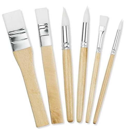 Lot pinceaux en bois - pinceaux,