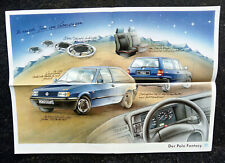 VW Polo 86C 2F special model fantasy brochure/poster 9/1992 hatchback and coupe