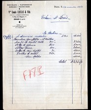 DINAN (22) FURNITURE TAPESTRY SEATS HANGINGS "Vve Louis LUCAS" in 1957