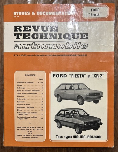 Revue technique ford fiesta - revue,