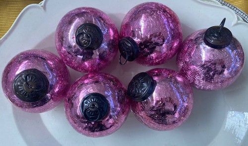 Six boules noël verre - noël,