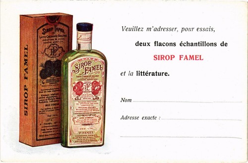 Advertisement sirop famel - sirop,