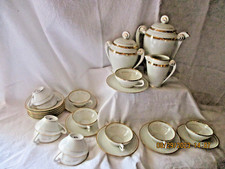 ANCIEN SERVICE A CAFE PORCELAINE LIMOGES 27pcs  Haviland Bernardaud ?Complet TBE