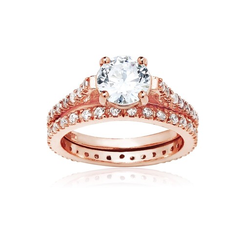 Rose sur argent mariage - argent,
