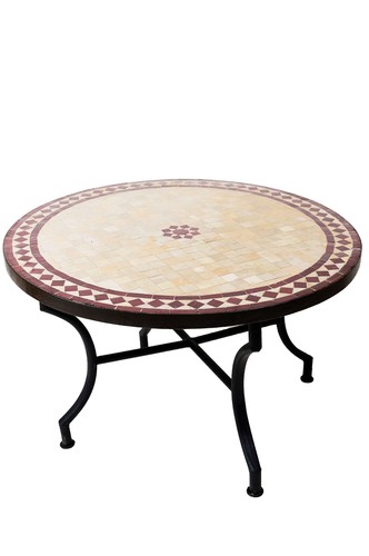 Table marocaine mosaïque - table,