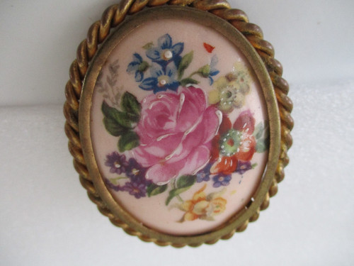 Ancienne broche limoges france - ancienne,