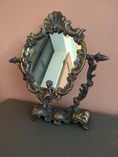 Psyche Brass Makeup Mirror