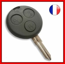 Coque de clé 3 Boutons avec lame pour Smart Fortwo 450 Coupé Forfour Roadster FR