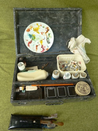 Ancienne boite peintre - boite,