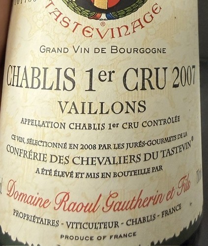 Chablis 1er cru 2007 - 1er,