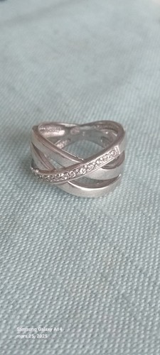 Bague argent massif - en,