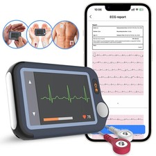 Checkme EX Moniteur cardiaque ECG portable avec appli Bluetooth et analyse IA