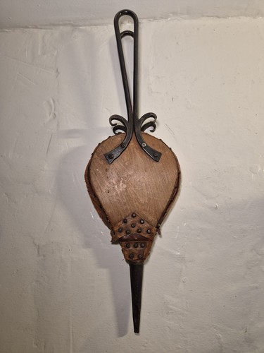 Soufflet vintage bois - soufflet, cuir