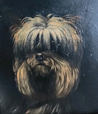 Peinture XIXeme Chien  19th