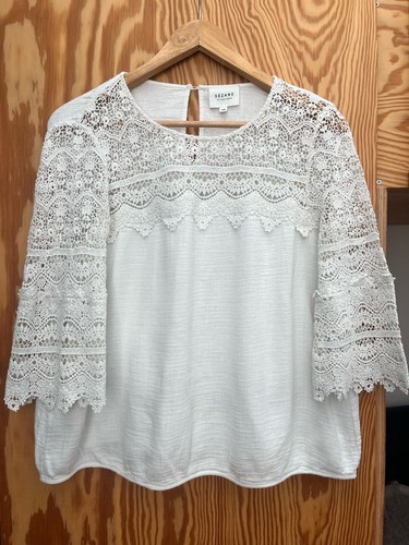 Sézane long sleeve white - sleeve,
