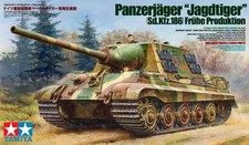 TAMIYA 1/35 Militaire N°295 GERMAN HEAVY TANK DESTROYER JAGDTIGER kit JAPAN81