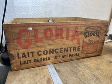 OLD WOODEN CASE MILK GLORIA Ref N.1