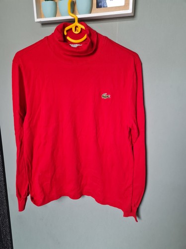 Lacoste pull col roulé maille