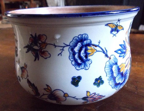 Ancien cache pot faience - ancien,