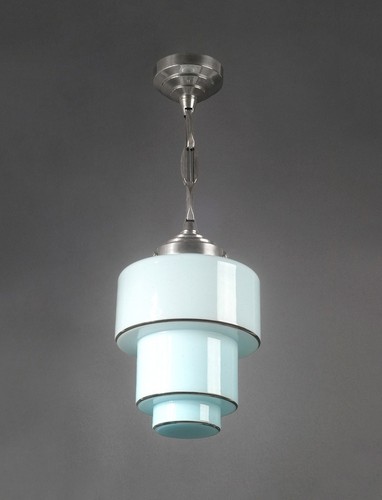 Suspension art déco bronze - suspension,