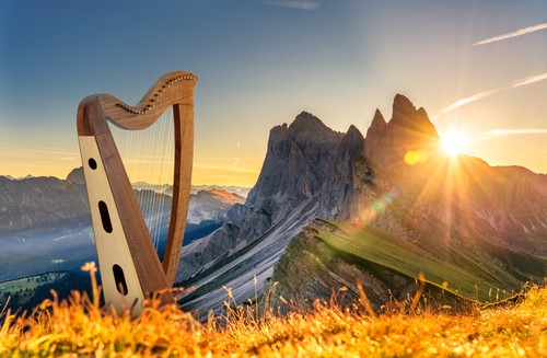 Irlandais celtique harpe - irlandais,