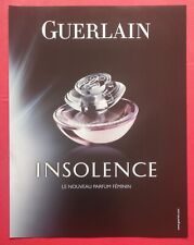 Publicité de presse Parfum INSOLENCE de GUERLAIN et DOLCE & GABBANA Gay 2006