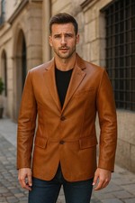 Nouveau blazer en cuir de