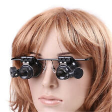 LED Headset Magnifying Glass Head Light Lamp Jewelery Repair Magnifier Loupe