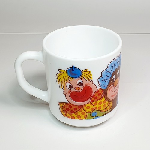 Ancien mug tasse tête clown - mug,