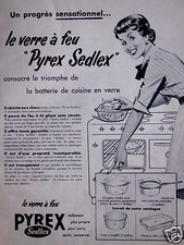 PYREX LE VERRE A FEU PYREX SEDLEX ADVERTISING - ADVERTISING 