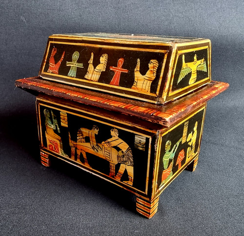 Boîte coffret égyptien - boîte,