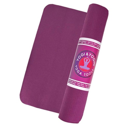 Tapis yoga aubergine 1250 g - aubergine,