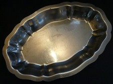 Plat de service inox ovale