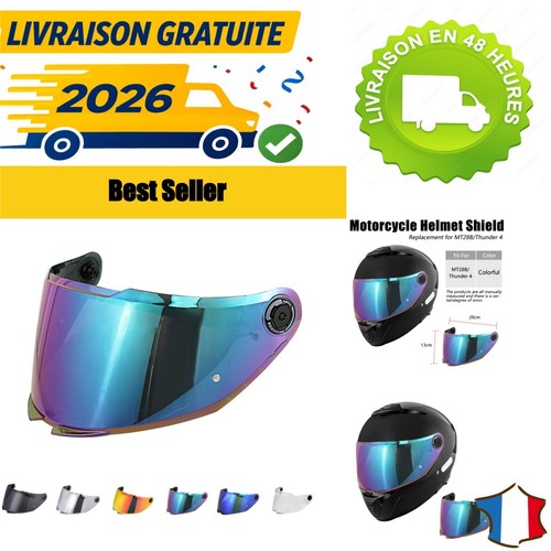 Visière casque moto pour - moto,