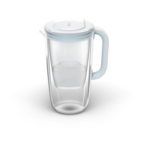 Carafe filtrante verre bleu - filtrante,