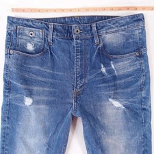 Hommes G-Star TYPE C 3D SUPER SLIM Ajusté Straight Élasthanne Bleu Jeans W33 L32