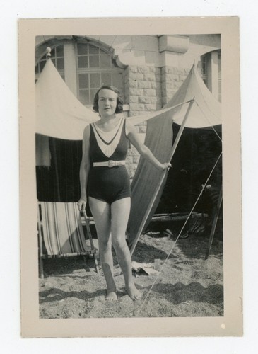 Photo snapshot 1930 plage - snapshot, c.1930