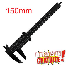 Pied à Coulisse Noir 150mm