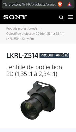 Optique projecteur sony r515 - sony,
