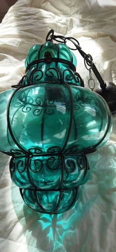 Grande lampe suspension - , à