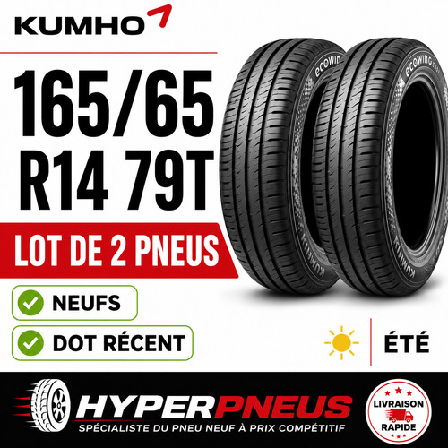 Lot pneus kumho ecowing - de, 2