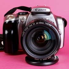 Canon EOS 300D Digital SLR Camera 4GB CF Card, 35-105 Zoom Lens Working