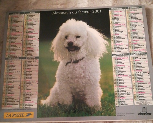 Calendrier ptt almanach du - ,,