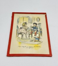18x13 cm _ Germaine Bouret_ Original Framed Under Glass Engraving _ 1940/50’s