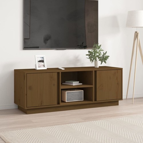 Meuble marron miel - tv,